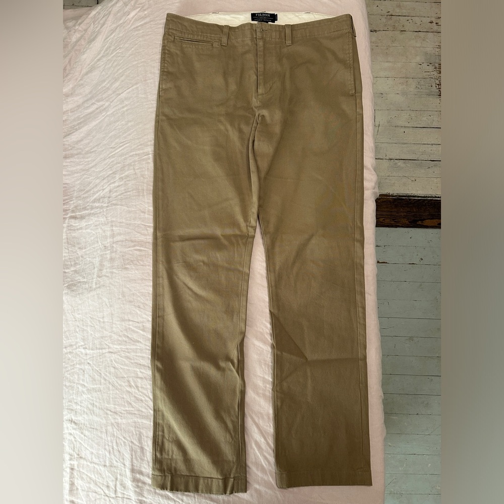 Filson Draftsman canvas pants - Faded Olive